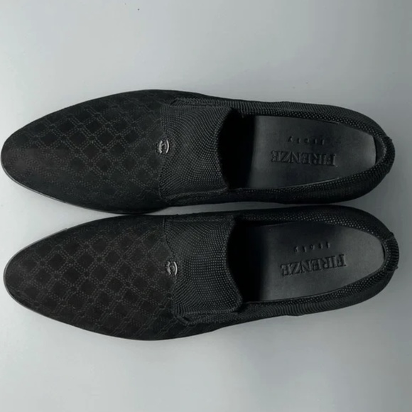 NWOT FIRENZE Lino Suede Loafer Black - Picture 3 of 9